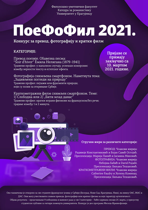 Конкурс Поефофил 2021. године